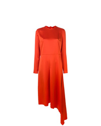 Оранжевое платье-миди от MSGM