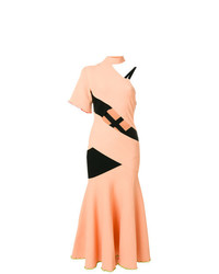 Оранжевое платье-миди от Proenza Schouler