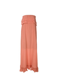 Оранжевое платье-миди от Semicouture