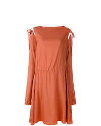 Оранжевое платье-миди от Societe Anonyme