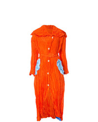 Оранжевое платье-миди от Tsumori Chisato