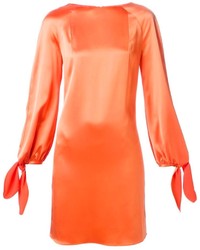 Оранжевое платье прямого кроя от Carven