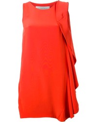 Оранжевое платье прямого кроя от Gianluca Capannolo