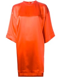 Оранжевое платье прямого кроя от Givenchy