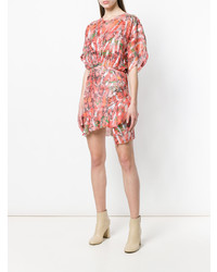 Оранжевое платье прямого кроя от IRO