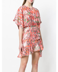 Оранжевое платье прямого кроя от IRO