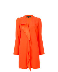 Оранжевое платье прямого кроя от Proenza Schouler