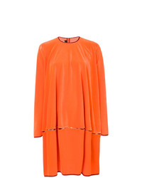 Оранжевое платье прямого кроя от Talbot Runhof