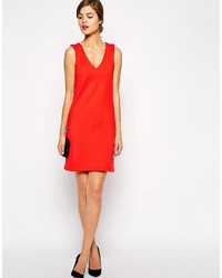 Оранжевое платье прямого кроя от Warehouse