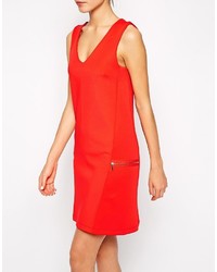 Оранжевое платье прямого кроя от Warehouse