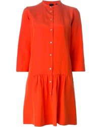 Оранжевое платье-рубашка от Aspesi