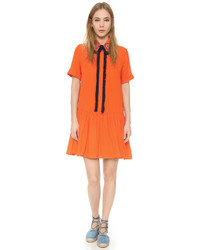Оранжевое платье-рубашка от House of Holland