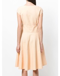 Оранжевое платье с пышной юбкой от Moschino Vintage