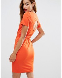 Оранжевое платье-футляр от Asos