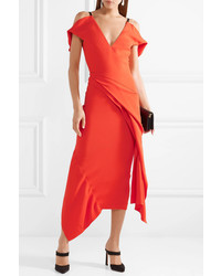 Оранжевое платье-футляр от Roland Mouret