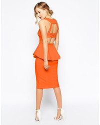 Оранжевое платье-футляр от Forever Unique