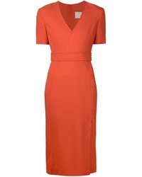 Оранжевое платье-футляр от Jason Wu