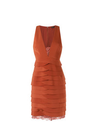 Оранжевое платье-футляр от Tufi Duek