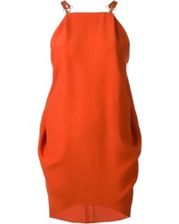 Оранжевое платье от Lanvin