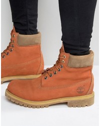 Мужские оранжевые ботинки от Timberland