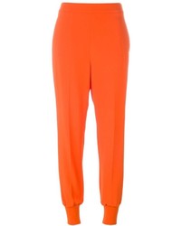 Оранжевые брюки-галифе