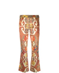 Оранжевые брюки-клеш от Christian Dior Vintage