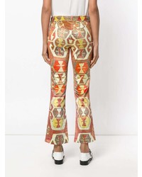 Оранжевые брюки-клеш от Christian Dior Vintage