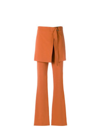 Оранжевые брюки-клеш от Talie Nk