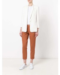 Женские оранжевые брюки чинос от Alberto Biani