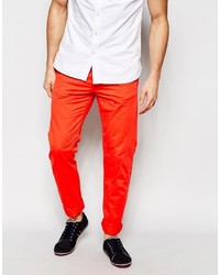 Оранжевые брюки чинос от Esprit