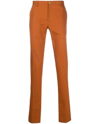 Оранжевые брюки чинос от Etro