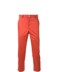 Оранжевые брюки чинос от Loveless