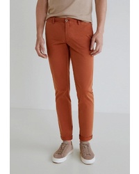 Оранжевые брюки чинос от Mango Man