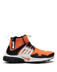 Мужские оранжевые высокие кеды от Nike