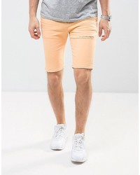 Мужские оранжевые джинсовые шорты от Asos