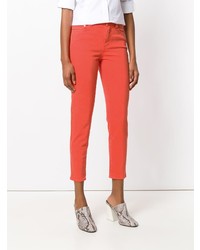 Оранжевые джинсы скинни от Closed