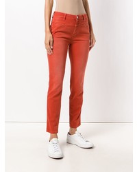 Оранжевые джинсы скинни от Closed