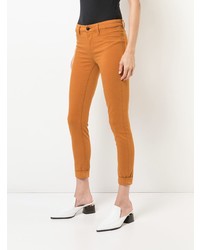 Оранжевые джинсы скинни от J Brand