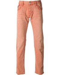 Мужские оранжевые джинсы от Armani Jeans