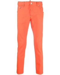 Мужские оранжевые джинсы от DSQUARED2
