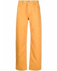 Мужские оранжевые джинсы от Heron Preston for Calvin Klein