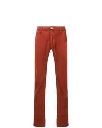 Мужские оранжевые джинсы от Jacob Cohen