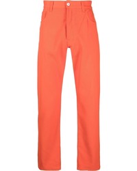 Мужские оранжевые джинсы от Moschino