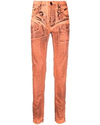 Мужские оранжевые джинсы от purple brand