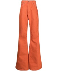 Мужские оранжевые джинсы от Rick Owens DRKSHDW