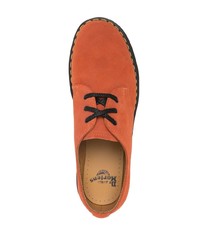 Оранжевые замшевые туфли дерби от Dr. Martens