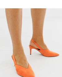 Оранжевые замшевые туфли от ASOS DESIGN