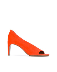 Оранжевые замшевые туфли от David Beauciel