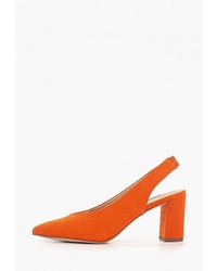 Оранжевые замшевые туфли от Dorothy Perkins