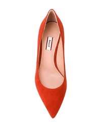 Оранжевые замшевые туфли от Bally